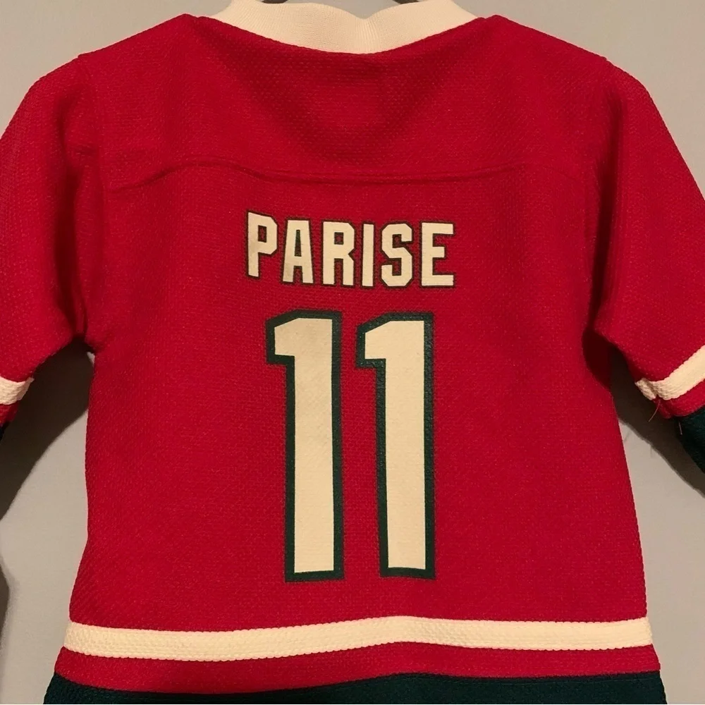 NWT. NHL Minnesota Wild Kids Red Hockey Jersey - Picture 5 of 5
